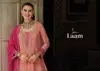 Laam By Eba Real Georgette Embroidery Gown With Dupatta
